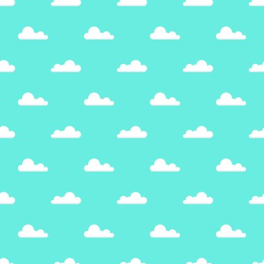 Şirin bulutlar üzerinde renkli arka plan belirleme