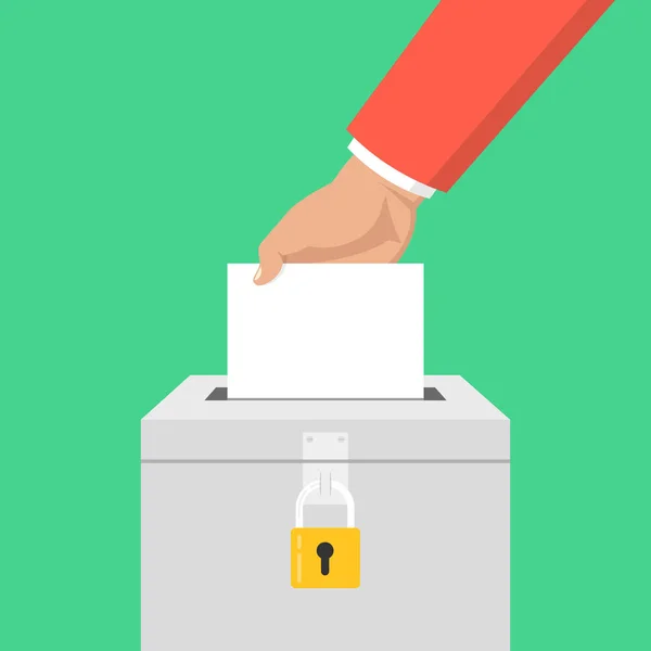 Votación Bloqueada Con Votos Votación Concepto Vector Ilustración — Vector de stock