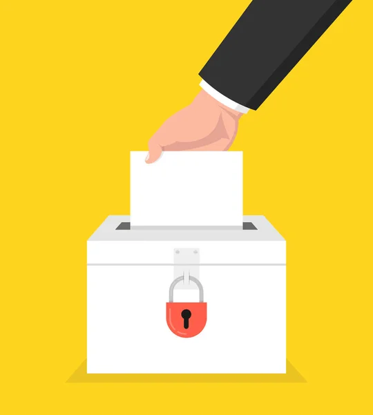 Votación Bloqueada Con Votos Votación Concepto Vector Ilustración — Vector de stock