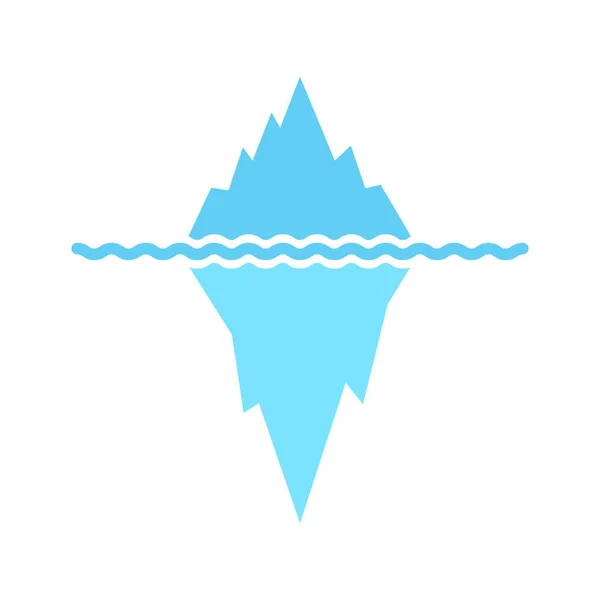Ícone Iceberg Ilustração Vetorial — Vetor de Stock
