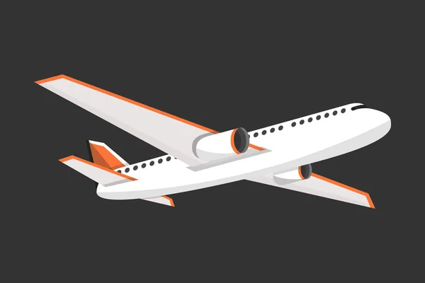 Avión Volador Ilustración Vectorial — Vector de stock