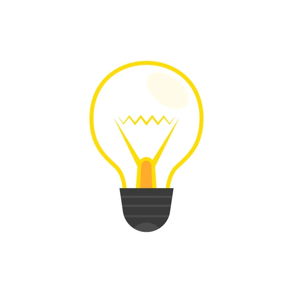 Light Bulb Icon Idea Concept Vector Illustration — Stock Vector