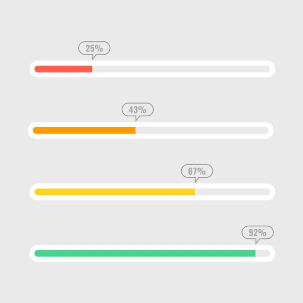 Barra Progresso Modelo Cópia Arquivo Ilustração Vetorial — Vetor de Stock