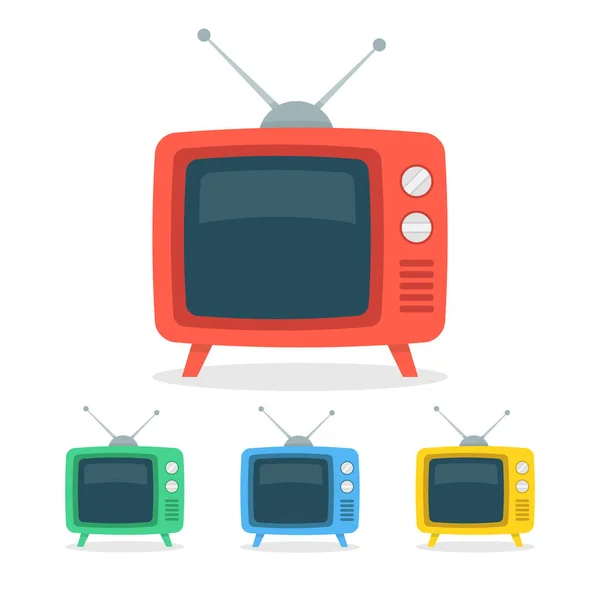 Televisão Retrô Ilustração Vetorial —  Vetores de Stock