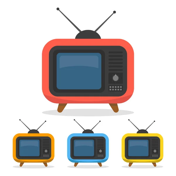 Retro Fernseher Vektorillustration — Stockvektor