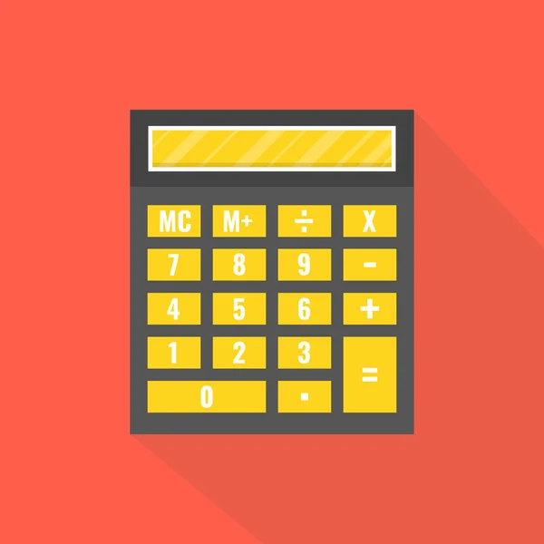 Icono Calculadora Calculadora Electrónica Vectorial Ilustración — Vector de stock