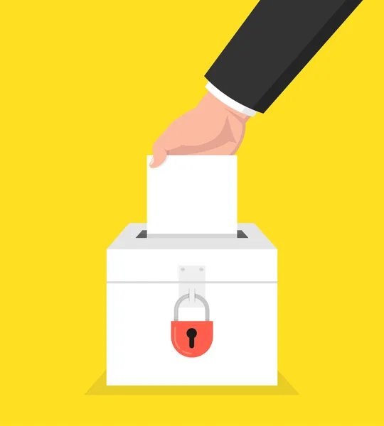 Votación Bloqueada Con Votos Votación Concepto Vector Ilustración — Vector de stock