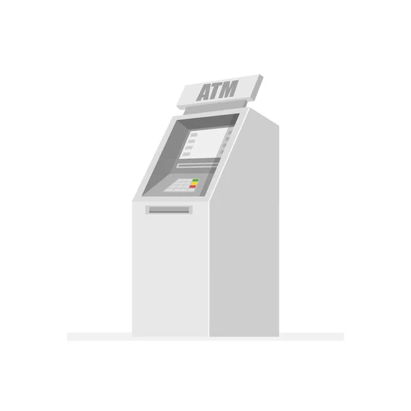 Gatan Bankomat Teller Vektorillustration — Stock vektor