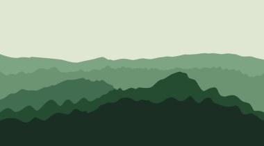 Mountains landscape. Vector background. clipart