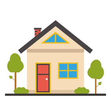 Evin vektör illüstrasyonu