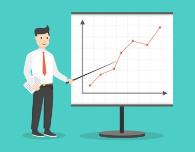 gelir programı yakın işadamı vektör Illustration