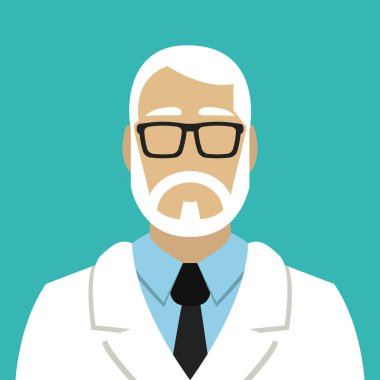 erkek doktor vektör çizim 