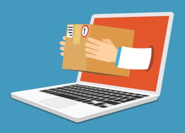 hızlı teslimat kavramının vektör illüstrasyon