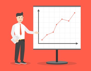 gelir programı yakın işadamı vektör Illustration