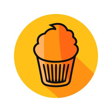 Cupcake 'in vektör çizimi