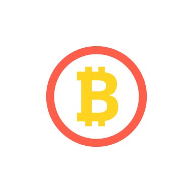 vektör illüstrasyon Bitcoin simgesi