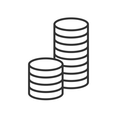 para yığını simgesinin vektör illüstrasyonu