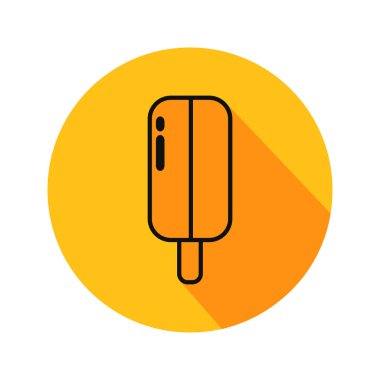 basit dondurma simgesi vektör illüstrasyon