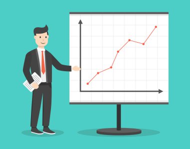 gelir programı yakın işadamı vektör Illustration