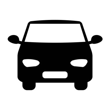Araba simgesinin vektör illüstrasyonu