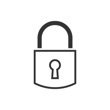 Kilit simgesi. Web ve mobil uygulama için simge. Vektör Illustration. 