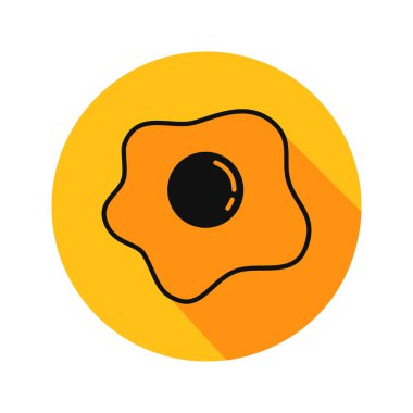 Kızarmış yumurtanın vektör çizimi