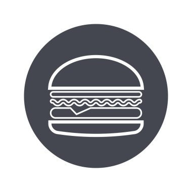 Hamburgerin vektör çizimi