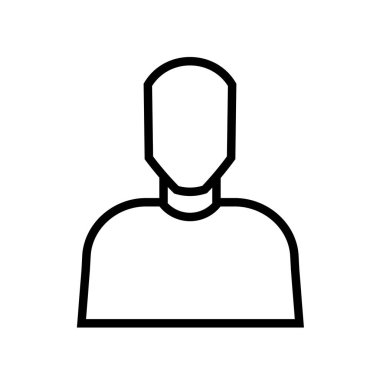 Basit Kullanıcı avatar vektör Illustration