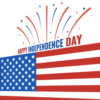 bağımsızlık günü abd vektör illüstrasyon