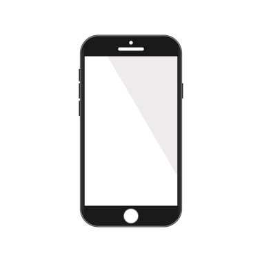 basit akıllı telefon vektör illüstrasyon