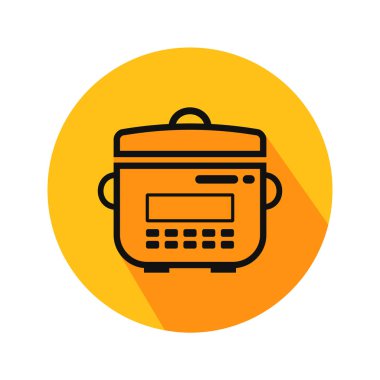 Multicooker vektör illüstrasyon