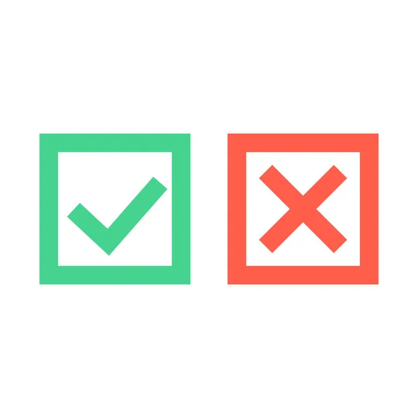Vector Illustration Checkmark Icons Set — Stock Vector