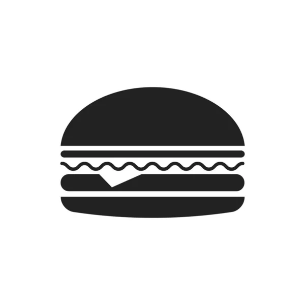 Vector Illustration Burger Icon — Stock Vector