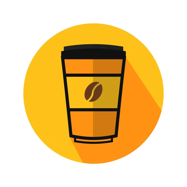 Illustrazione Vettoriale Smaltimento Tazza Caffè — Vettoriale Stock