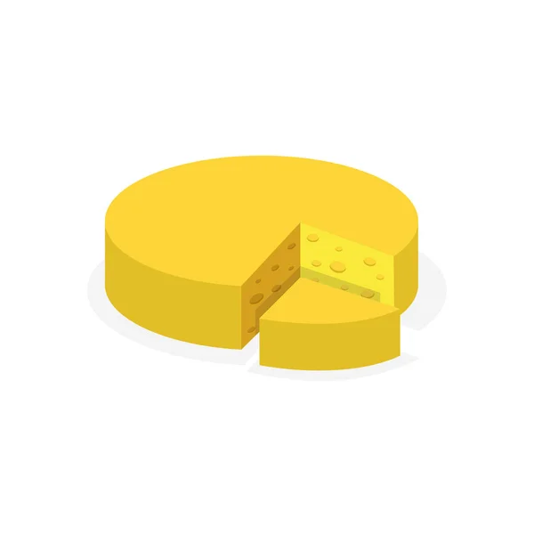 Vektorillustration Von Gelbem Käse — Stockvektor