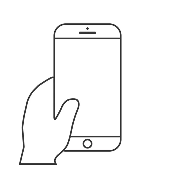 Illustration Vectorielle Smartphone Portable — Image vectorielle