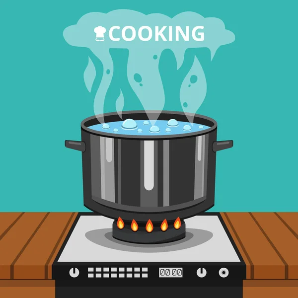 Векторна Ілюстрація Плаката Приготування Їжі — стоковий вектор