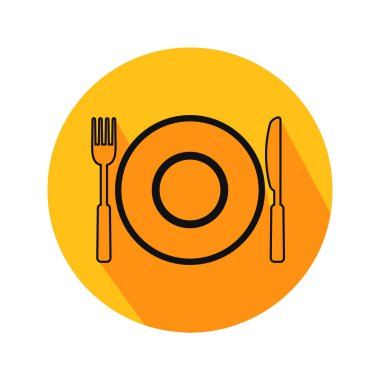 yemeğin vektör illüstrasyonu