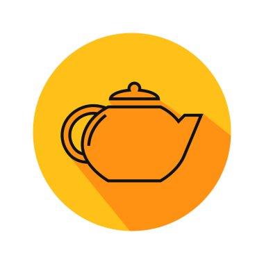 Çaydanlığın vektör illüstrasyonu