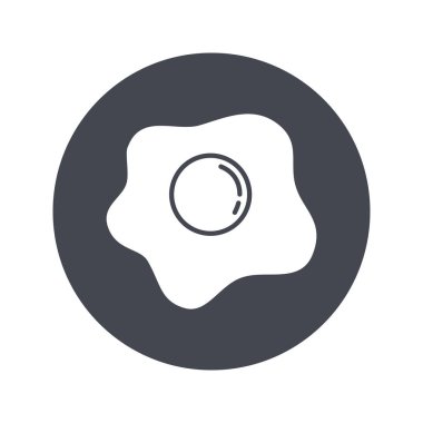 Kızarmış yumurtanın vektör çizimi