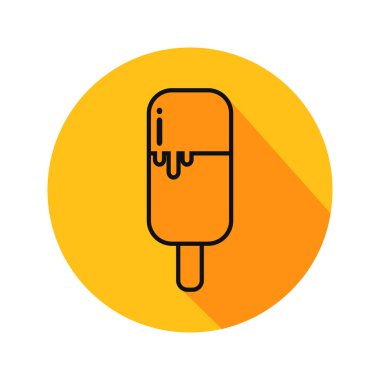 basit dondurma simgesi vektör illüstrasyon