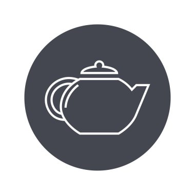 Çaydanlığın vektör illüstrasyonu