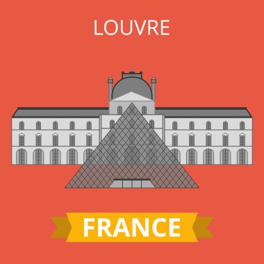 louvre vektör illüstrasyon