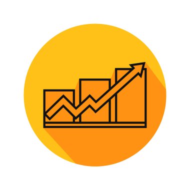 grafik simgesinin vektör illüstrasyonu