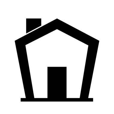 basit ev simgesivektör illüstrasyon