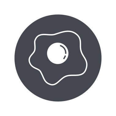 Kızarmış yumurtanın vektör çizimi