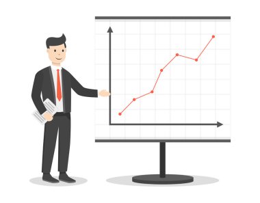 gelir programı yakın işadamı vektör Illustration