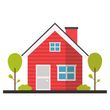 Ev simgesinin vektör illüstrasyonu