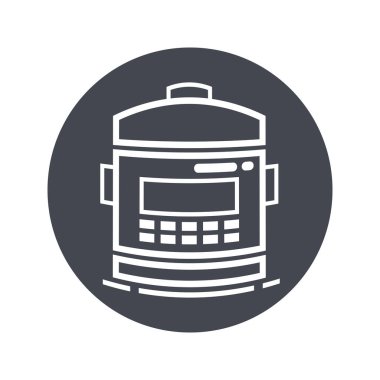 Multicooker vektör illüstrasyon