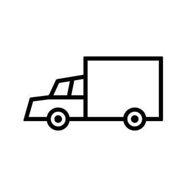 Basit kamyon simgesi vektör Illustration